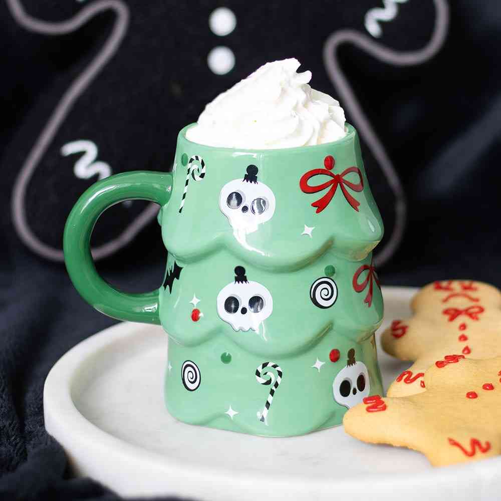 Something Different - Creepy Christmas Tree Tasse - Multicolore